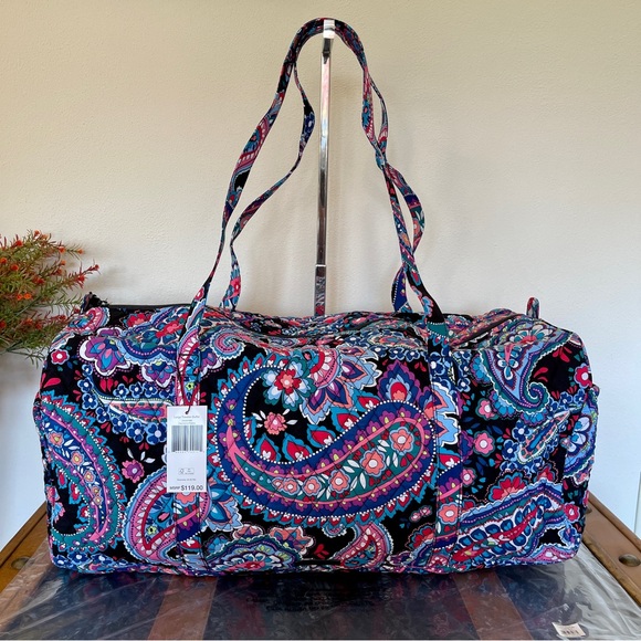 Vera Bradley Handbags - Vera Bradley Large Duffel bag in Haymarket Paisley NWT
